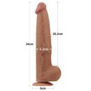13.5'' King Sized Sliding Skin Dual Layer Dong Brown – Bild 7