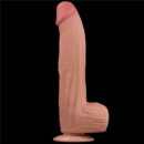 12'' King Sized Sliding Skin Dual Layer Dong – Bild 3