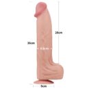 14'' King Sized Sliding Skin Dual Layer Dong – Bild 6
