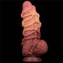 9.5'' Dual layered Platinum Silicone Cock with Rope – Bild 5