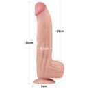 12'' King Sized Sliding Skin Dual Layer Dong – Bild 8