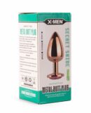 X-MEN Secret Shade Metal Butt Plug Rose S – Bild 2