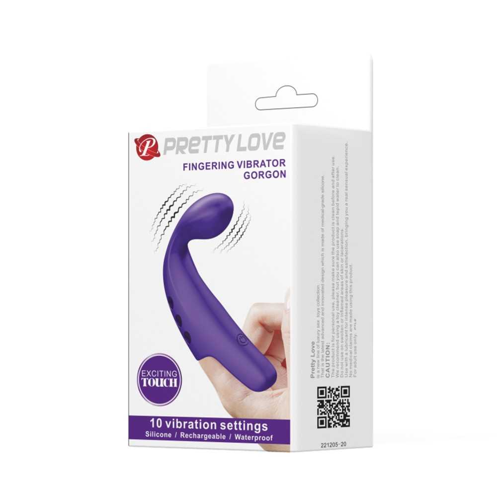 52104 Pretty Love Gorgon Finger-Vibrator Schwarz – Bild 1