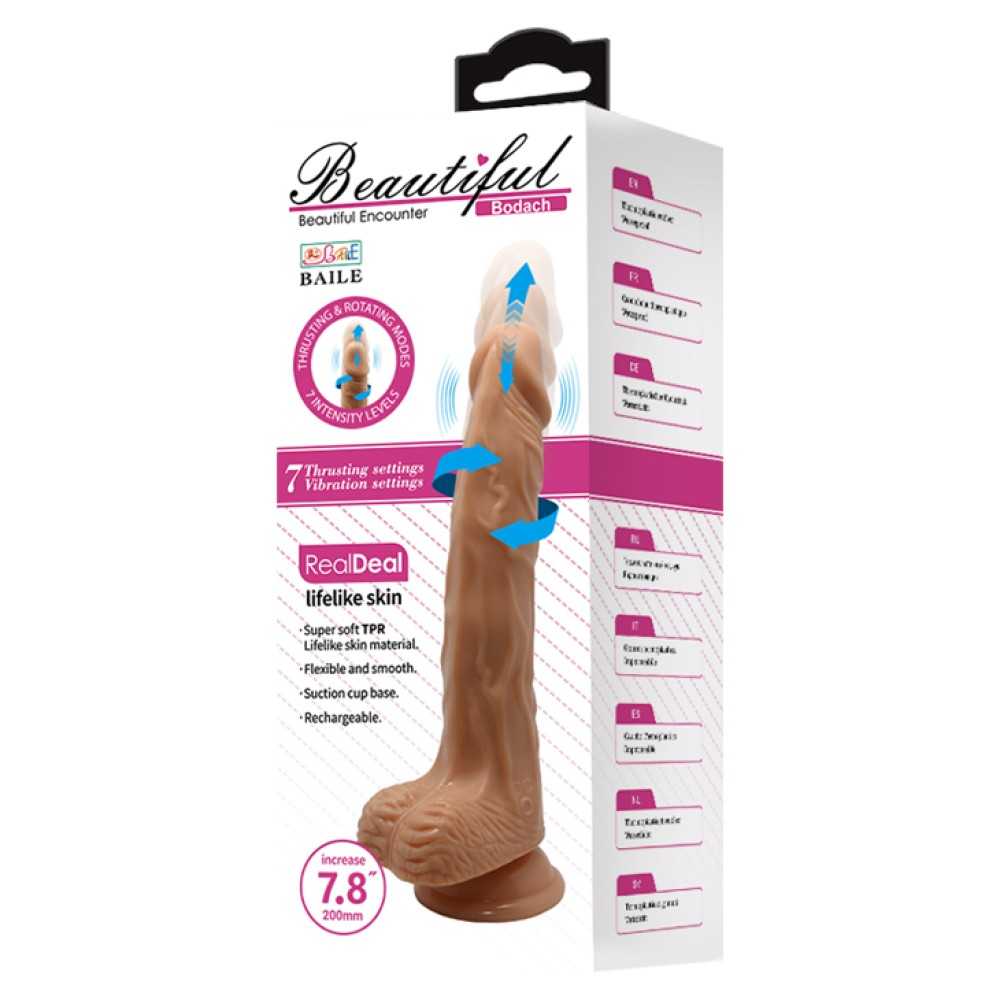 52263 Beautiful Bodach 7,8 " Vibrating Dildo – Bild 1