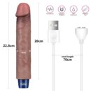 9" REAL SOFTEE Rechargeable Silicone Vibrating Dildo – Bild 4