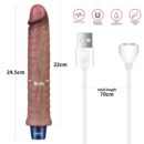 9.5" REAL SOFTEE Rechargeable Silicone Vibrating Dildo – Bild 5