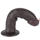 8'' Sliding Skin Dual Layer Dong Black II – Bild 2