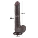 9'' Sliding Skin Dual Layer Dong Black – Bild 5