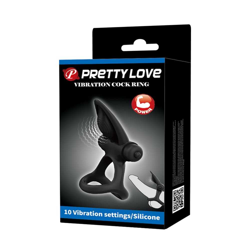 56837 Pretty Love Vibration Cockring Black – Bild 1