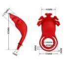 Pretty Love Vibrant Penis Ring Ruben Red – Bild 7