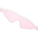 White & Pink Fairy Goat Leather Blindfold – Bild 3