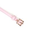 White & Pink Fairy Goat Leather Ball Gag – Bild 5