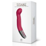 TITANZ 8" SILICONE RECHARGEABLE VIBRATOR IN PINK