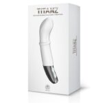 TITANZ 7" SILICONE RECHARGEABLE VIBRATOR IN IVORY WHITE