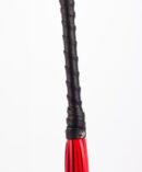 Calf Leather Handle Saddle Leather Tails Red – Bild 3