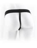 7" Hollow Strap-On with Balls  Light/Black – Bild 4