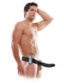 8" Vibrating Hollow Strap-On  Black – Bild 2