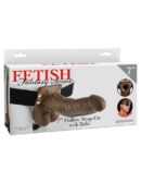 7" Hollow Strap-On with Ball Brown/Black