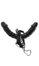 Vibrating Double Delight Strap-On  Black – Bild 3