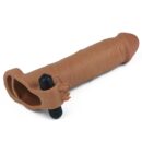 Pleasure X-Tender Vibrating Penis Sleeve #5 Brown – Bild 3