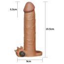 Pleasure X-Tender Vibrating Penis Sleeve #5 Brown – Bild 5