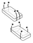 Wraparound Mattress Restraints  Black – Bild 3