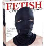 Zipper Face Hood  Black