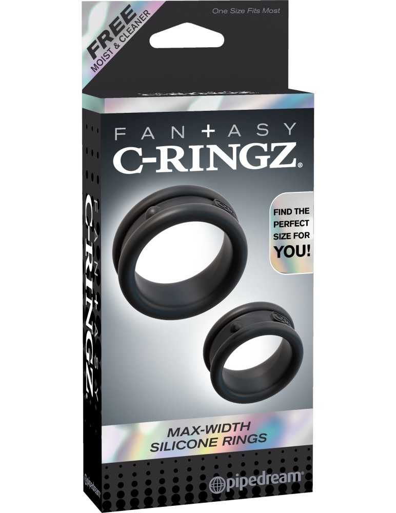 61972 Max-Width Silicone Rings Black – Bild 1