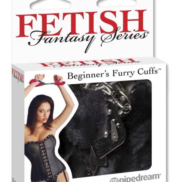 Beginner's Furry Cuffs  Black