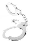 Designer Metal Handcuffs Silver – Bild 3