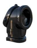 Cock Pipe With Ball-Stretcher  Black – Bild 2