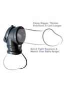 Cock Pipe With Ball-Stretcher  Black – Bild 3