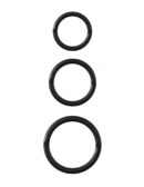 Silicone 3-Ring Stamina Set Black – Bild 2