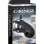 Hardcore Silicone Cock Blocker  Black