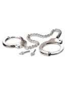 Metal Leg Cuffs  Silver – Bild 2