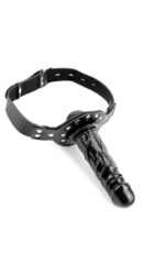 Deluxe Ball Gag with Dildo  Black – Bild 5