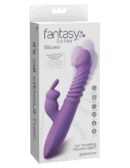 Her Thrusting Silicone Rabbit Purple