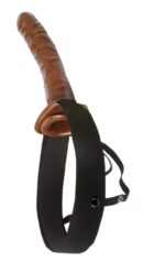 10" Chocolate Dream Hollow Strap-On  Brown/Black – Bild 2
