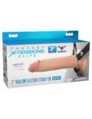 7" Silicone Hollow Strap-on - Dual Density