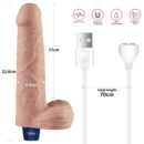 9" REAL SOFTEE Rechargeable Vibrating Dildo(Flesh) – Bild 7