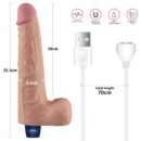 10" REAL SOFTEE Rechargeable Vibrating Dildo(Flesh) – Bild 7