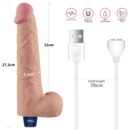 10.5" REAL SOFTEE Rechargeable Vibrating Dildo(Flesh) – Bild 7