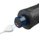 9.5" REAL SOFTEE Rechargeable Vibrating Dildo(Black) – Bild 5