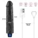 9.5" REAL SOFTEE Rechargeable Vibrating Dildo(Black) – Bild 7