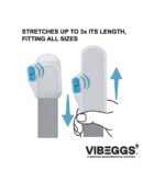 VIBEGGS - Twisty Tongues - Vibrating Masturbation Sleeve - White – Bild 9