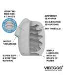 VIBEGGS - Candy Curves - Vibrating Masturbation Sleeve - White – Bild 2