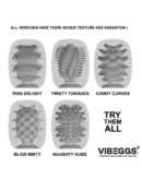 VIBEGGS - Candy Curves - Vibrating Masturbation Sleeve - White – Bild 8