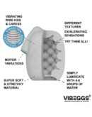 VIBEGGS - Blow Misty - Vibrating Masturbation Sleeve - White – Bild 2