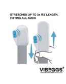 VIBEGGS - Ribs Delight - Vibrating Masturbation Sleeve - White – Bild 2