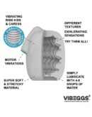 VIBEGGS - Ribs Delight - Vibrating Masturbation Sleeve - White – Bild 9